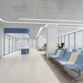 现代医院护士站3D模型下载